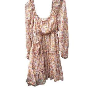 Vintage Jessica Simpson Women’s Sz XL Dress Floral Ruffled Boho Western Style